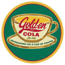 GOLD-EN COLA COFFEE TIN SIGN