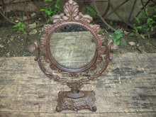 CAST IRON VICTORIAN STYLE MIRROR IRONWARE DECOR V