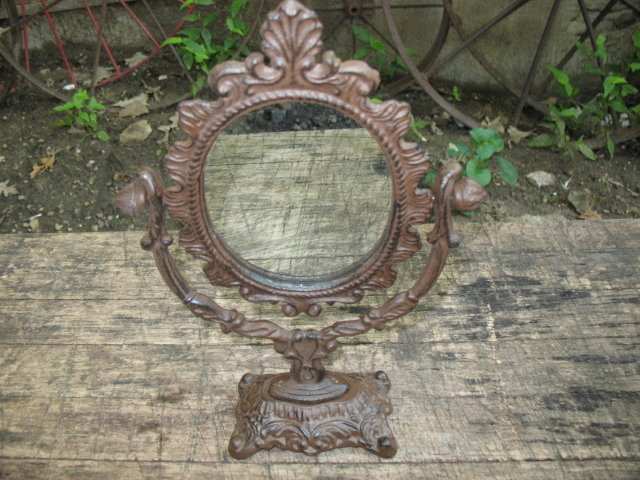 CAST IRON VICTORIAN STYLE MIRROR IRONWARE DECOR V