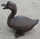 CAST IRON RUSTIC DUCK HOME GARDEN DECK DECOR D