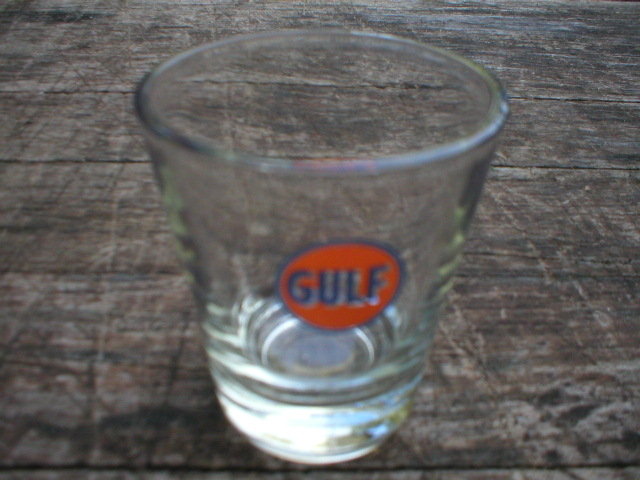 GULF GASOLINE SHOTGLASS GAS STATION NOSTALGIA