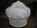 MILK GLASS CROWN GAS PUMP GLOBE