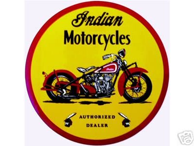 Indian Motorcycle Round Vinyl Decal