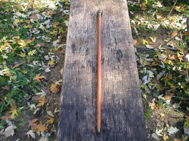 NEW WOOD SHAFT COMPASS CANE C