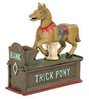 CAST IRON TRICK PONY MECHANICAL BANK