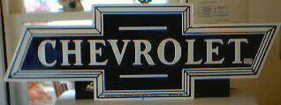 CHEVROLET BOWTIE METAL SIGN