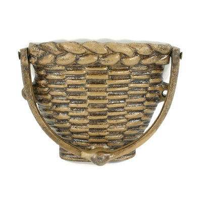 CAST IRON WOVEN BASKET DOORKNOCKER B