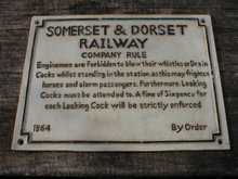 SOMERSET & DORSET RAILWAY SIGN CAST IRON