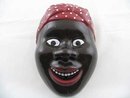 PORCELAIN, BLACK AMERICANA MAMMY STRING HOLDER