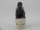 PORCELAIN BLACK AMERICANA BOY ON POT