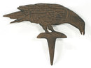 CAST IRON CROW YARD GARDEN STAKE IRONWARE DECOR C