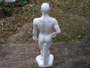 PORCELAIN ACUPUNCTURE MAN STATUE UNIQUE DECOR A