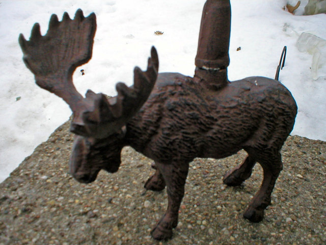 MOOSE DOOR PORTER CAST IRON