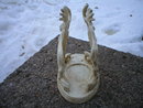 MOOSE CANDLE HOLDER CAST IRON DOUBLE SIDED