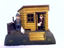 UNCLE REMUS MECHANICAL BANK IRONWARE DECOR R