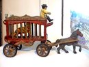 CAST IRON HORSE DRAWN CIRCUS WAGON C