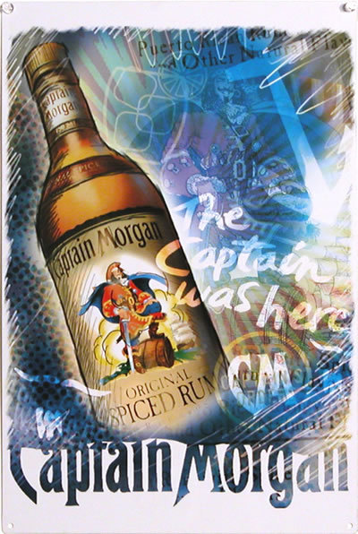 CAPTAIN MORGAN CAPTAIN TIN SIGN
