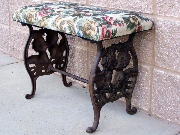 CAST IRON ANGEL BENCH HOME GARDEN DECOR B