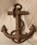 CAST IRON BOAT ANCHOR WALL DECOR B
