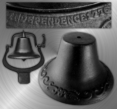 LARGE CAST IRON #2 BELL w/MOUNTING BRACKET B