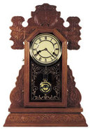 OAK GINGERBREAD CLOCK MANTLE SHELF CLOCKS O