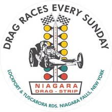 NIAGARA DRAG STRIP METAL SIGN