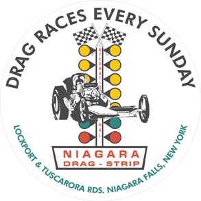 NIAGARA DRAG STRIP METAL SIGN