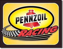 PENNZOIL RACING TIN SIGN