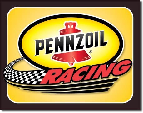 PENNZOIL RACING TIN SIGN