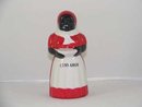 BLACK AMERICANA PORCELAIN HAND PAINTED MAMMY CINNAMON SHAKER