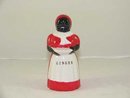 BLACK AMERICA PORCELAIN HAND PAINTED MAMMY GINGER SHAKER