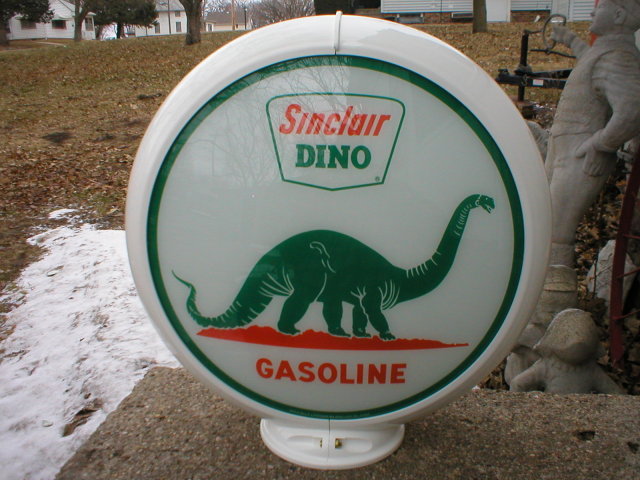 NEW STYLE SINCLAIR DINO GASOLINE GAS PUMP GLOBE