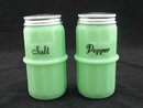 JADE JADITE JADEITE HOOSIER SALT PEPPER SHAKERS