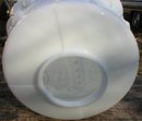 WHITE CROWN GASOLINE MILK GLASS GAS PUMP GLOBE