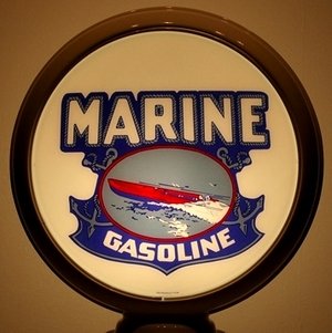 MARINE GASOLINE GAS PUMP GLOBE M