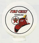 TEXACO FIRECHIEF ONE PIECE MILK GLASS MINI GLOBE T