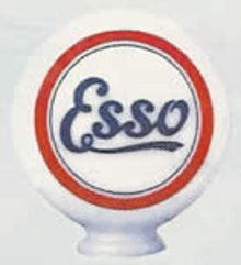 ESSO ONE PIECE MILK GLASS MINI GLOBE T