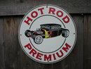HOT ROD PREMIUM PORCELAIN-COAT SIGN METAL AUTO SIGNS H