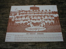 LOS ANGELES DODGERS PRINT PICTURE AD SIGNS POSTER