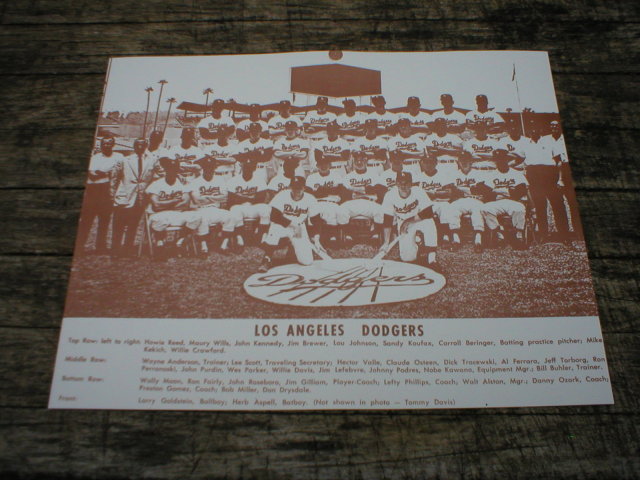 LOS ANGELES DODGERS PRINT PICTURE AD SIGNS POSTER
