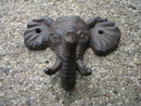 ELEPHANT SINGLE HOOK CAST IRON