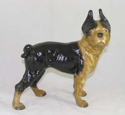 PUG DOG BANK CAST IRON