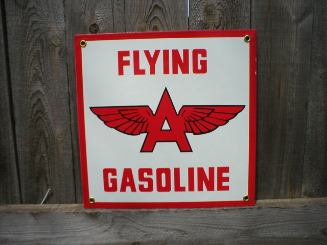 FLYING A PORCELAIN-COATED SIGN F