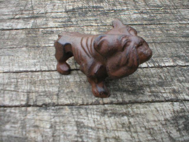 SMALL CAST IRON BULLDOG IRONWARE DECOR B