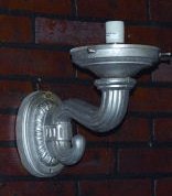 GAS PUMP GLOBE WALL SCONCE HEAVY CAST ALUMINUM