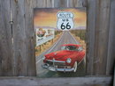 ROUTE 66 HUDSON RETRO TIN SIGN
