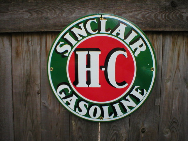 SINCLAIR HC PORCELAIN-COATED SIGN
