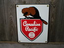 CANADIAN PACIFIC PORCELAIN-COATED RAILROAD SIGN C