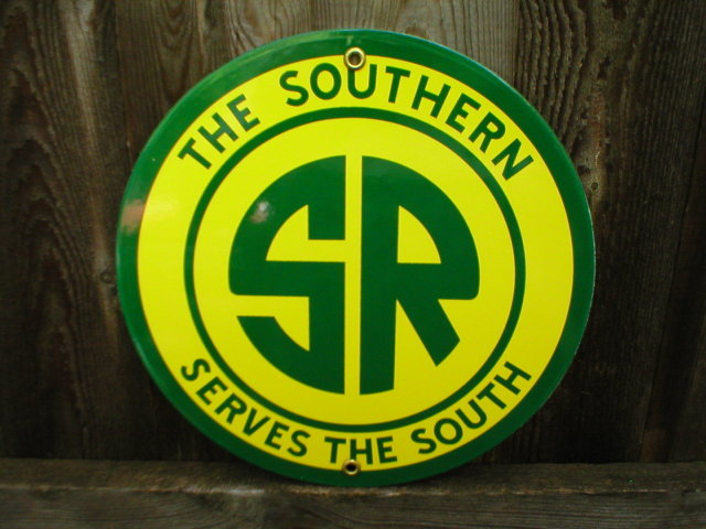 SOUTHERN RAILROAD PORCELAIN COATED SIGN