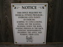 OFFICE RULES PORCELAIN-COATED SIGN D